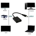 USB 3.0 to HDMI Adapter 1080P USB To HDMI-Compatible Video Converter External USB Adapter Video Adapter Cable