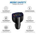 35W PD Quick Charge 3.0 QC 3.0 Type C Dual USB Port Fast Charger Car Phone Charging Adapter