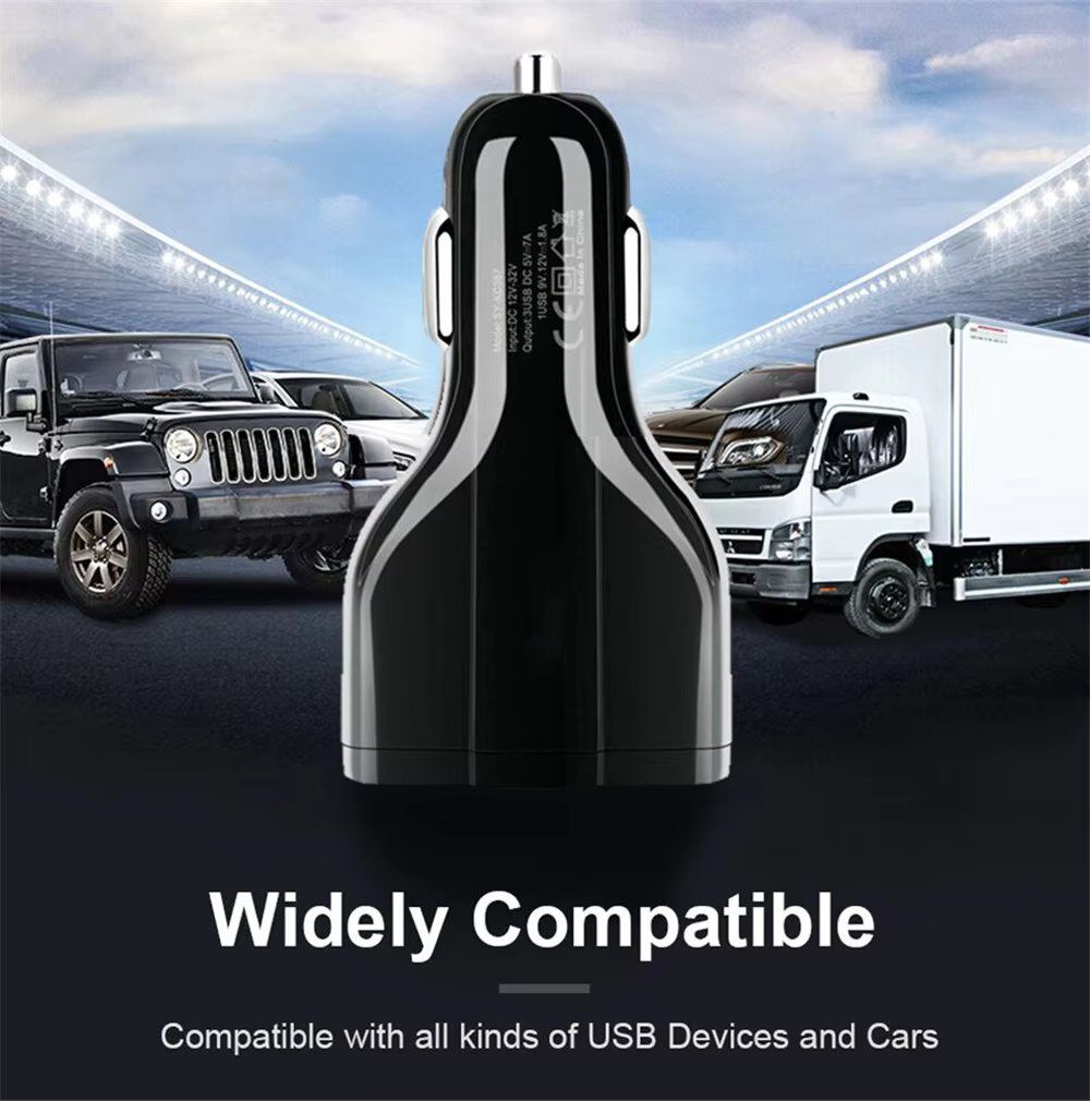 35W PD Quick Charge 3.0 QC 3.0 Type C Dual USB Port Fast Charger Car Phone Charging Adapter