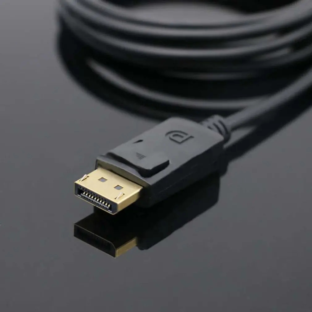 1.8M 1080P DisplayPort to HDMI-compatible Adapter Converter Display Port Male DP to male HD TV Cable Adapter Video Audio For PC TV