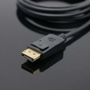 1.8M 1080P DisplayPort to HDMI-compatible Adapter Converter Display Port Male DP to male HD TV Cable Adapter Video Audio For PC TV