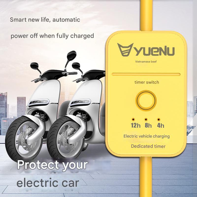 Timer electric vehicle protector automatic power off socket (500W)