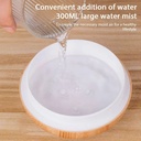 300ml wooden vase colorful light Cool Mist Air Humidifier