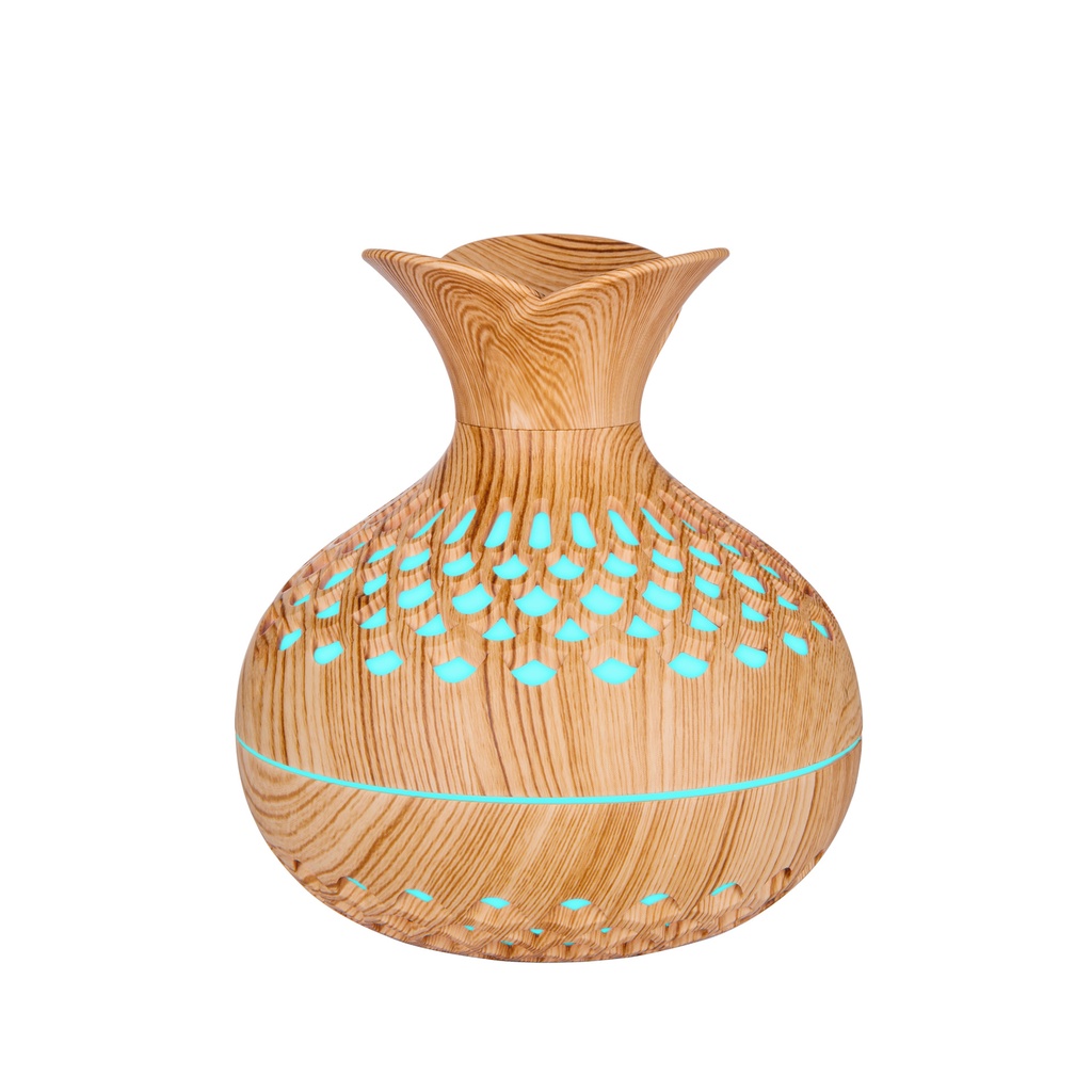 300ml wooden vase colorful light Cool Mist Air Humidifier