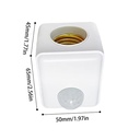 LED Human Infrared Sensor Lamp Base Intelligent Time-Delay Switch Holder E27 Wall Plug Type