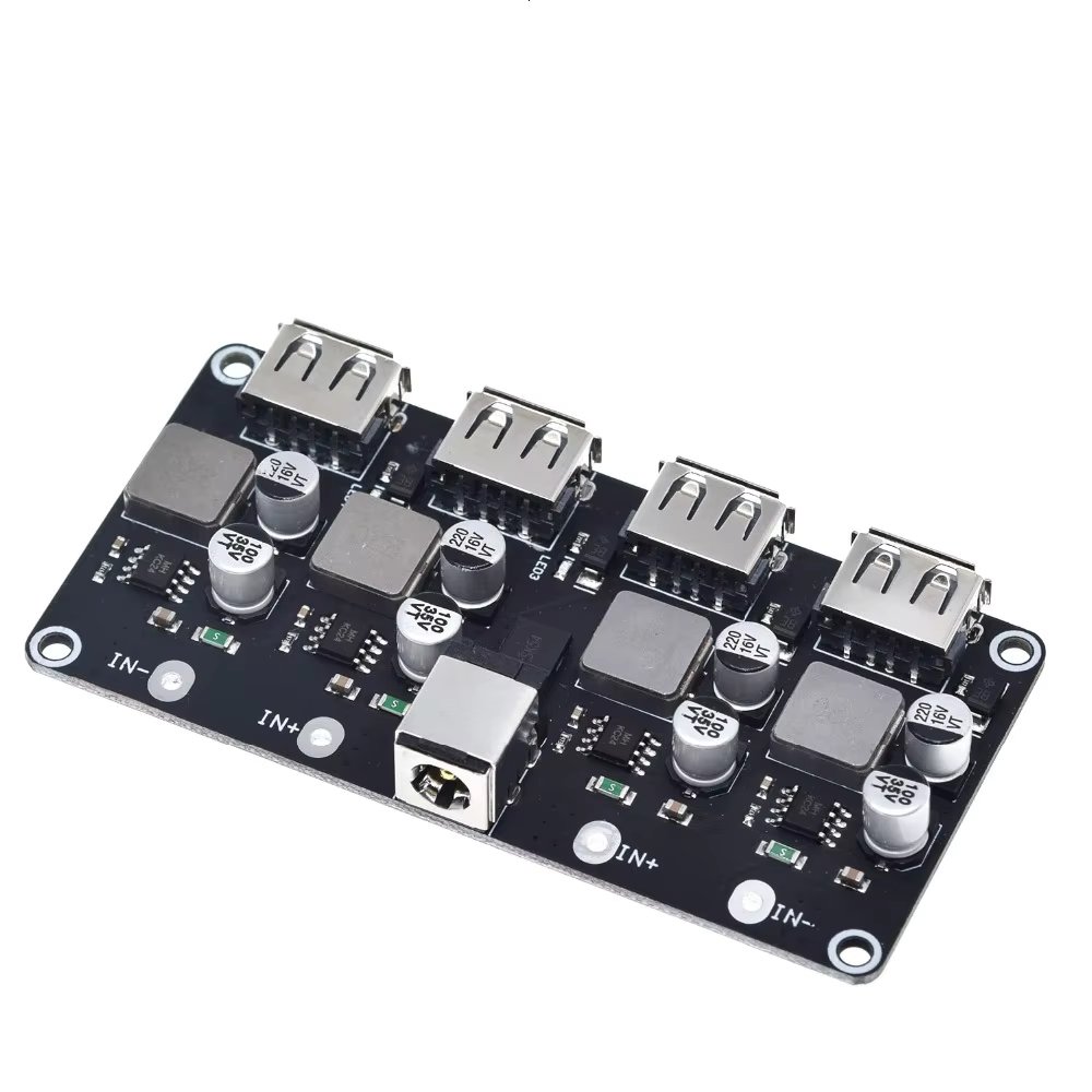 USB QC3.0 QC2.0 USB DC-DC Buck Converter Charging Step Down Module 6-32V 9V 12V 24V to Fast Quick Charger Circuit Board 5V