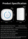 Split type Door And Window Sensor Wireless Door Magnet Sensor 60 Songs Home Protection Security Anti-Theft Alarm Volume Reminder