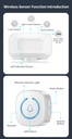 Wireless Motion Sensor Detector Alarm Home Security Alarm Store Ring Door Entry Doorbell Alert