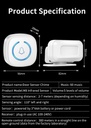 Wireless Motion Sensor Detector Alarm Home Security Alarm Store Ring Door Entry Doorbell Alert