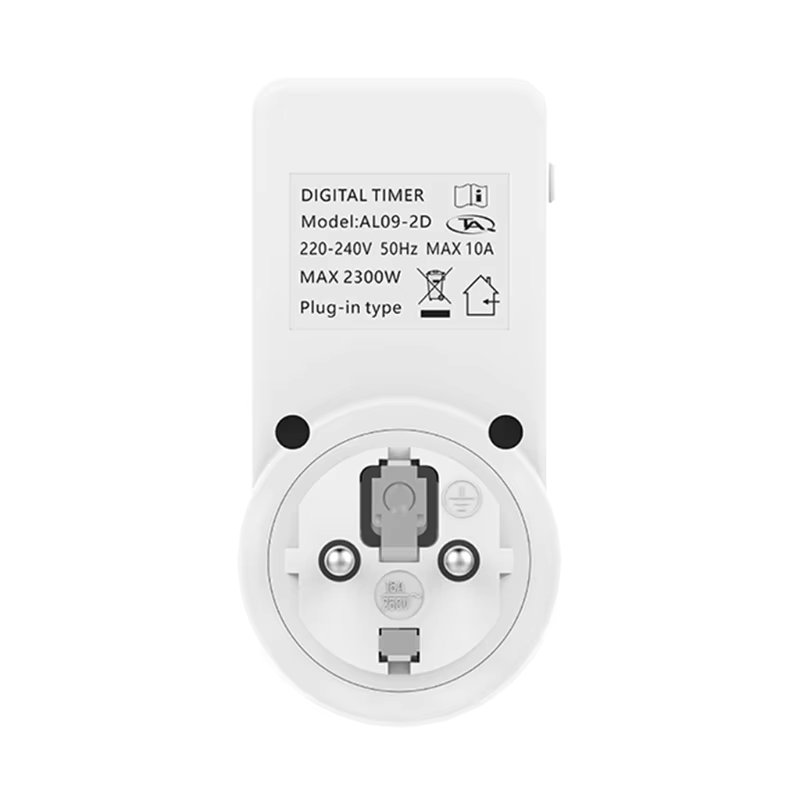 Multi-purpose timer socket 220V 10A 1 digit 2 digit timing socket AL09-2D