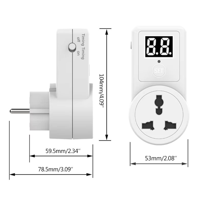 Multi-purpose timer socket 220V 10A 1 digit 2 digit timing socket AL09-2D