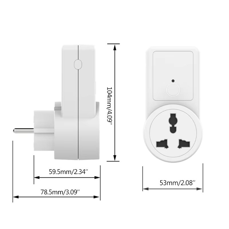 433.92MHZ RF Wireless Remote Control Power Outlet Light Switch Socket Remote Control Socket