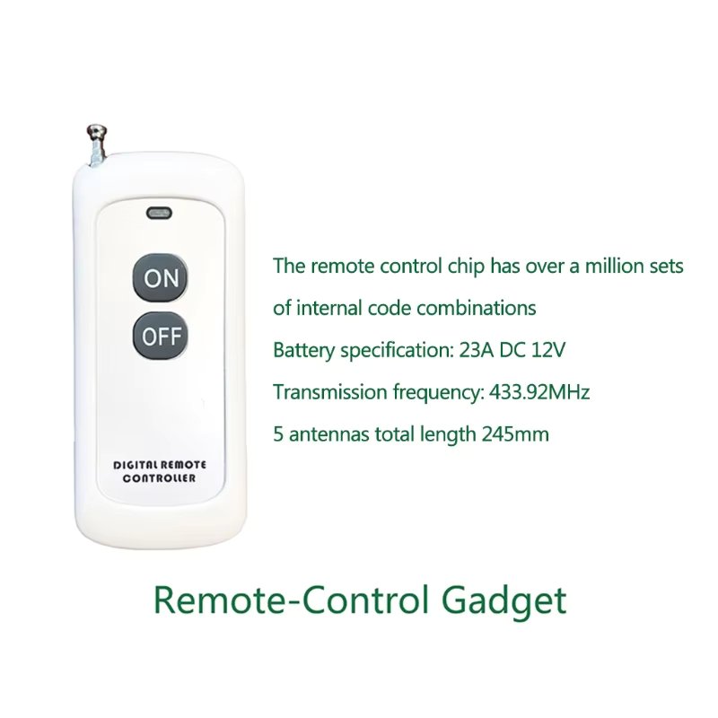 433.92MHZ RF Wireless Remote Control Power Outlet Light Switch Socket Remote Control Socket