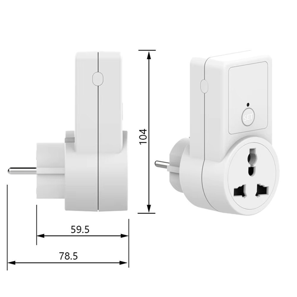 433.92MHZ RF Wireless Remote Control Power Outlet Light Switch Socket Remote Control Socket
