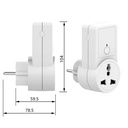 433.92MHZ RF Wireless Remote Control Power Outlet Light Switch Socket Remote Control Socket