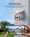 5MP TUYA Smart Camera,2.4G WiFi Security Surveillance IP Camera with 2Way Audio Full Color Night Vision Motion Detection