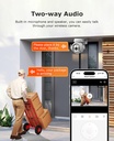 5MP TUYA Smart Camera,2.4G WiFi Security Surveillance IP Camera with 2Way Audio Full Color Night Vision Motion Detection