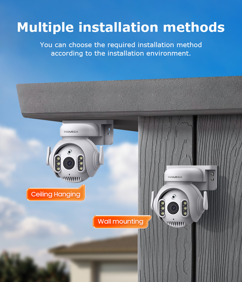 5MP TUYA Smart Camera,2.4G WiFi Security Surveillance IP Camera with 2Way Audio Full Color Night Vision Motion Detection
