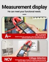 PN109 Tester 4000 Count Multimeter Clamp Meter with Backlit Buzzer Flashlight Ohmmeter Voltmeter