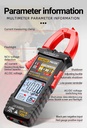 PN109 Tester 4000 Count Multimeter Clamp Meter with Backlit Buzzer Flashlight Ohmmeter Voltmeter