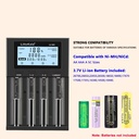 LiitoKala Lii-M4 Rechargeable Battery Charger 3.7V 18650 26650 21700 18500 Lithium-ion 1.2V Ni-MH AA Test Capacity