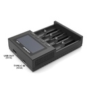 LiitoKala Lii-M4 Rechargeable Battery Charger 3.7V 18650 26650 21700 18500 Lithium-ion 1.2V Ni-MH AA Test Capacity