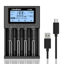 LiitoKala Lii-M4 Rechargeable Battery Charger 3.7V 18650 26650 21700 18500 Lithium-ion 1.2V Ni-MH AA Test Capacity