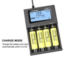 LiitoKala Lii-M4 Rechargeable Battery Charger 3.7V 18650 26650 21700 18500 Lithium-ion 1.2V Ni-MH AA Test Capacity