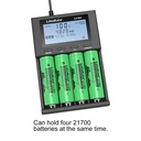 LiitoKala Lii-M4 Rechargeable Battery Charger 3.7V 18650 26650 21700 18500 Lithium-ion 1.2V Ni-MH AA Test Capacity