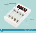 4-slot charger flat plug direct charging 1.2V No. 5 and No. 7 AA batteries children's toy accessories independent charging four-slot charger