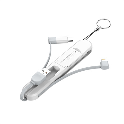 LDNIO 3 in 1 Date Cable For iPhone Type-C Micro 3.8A USB Extension Cable Android Mobile Phone Charger Cable