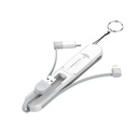 LDNIO 3 in 1 Date Cable For iPhone Type-C Micro 3.8A USB Extension Cable Android Mobile Phone Charger Cable