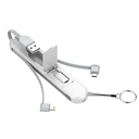 LDNIO 3 in 1 Date Cable For iPhone Type-C Micro 3.8A USB Extension Cable Android Mobile Phone Charger Cable