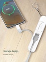 LDNIO 3 in 1 Date Cable For iPhone Type-C Micro 3.8A USB Extension Cable Android Mobile Phone Charger Cable
