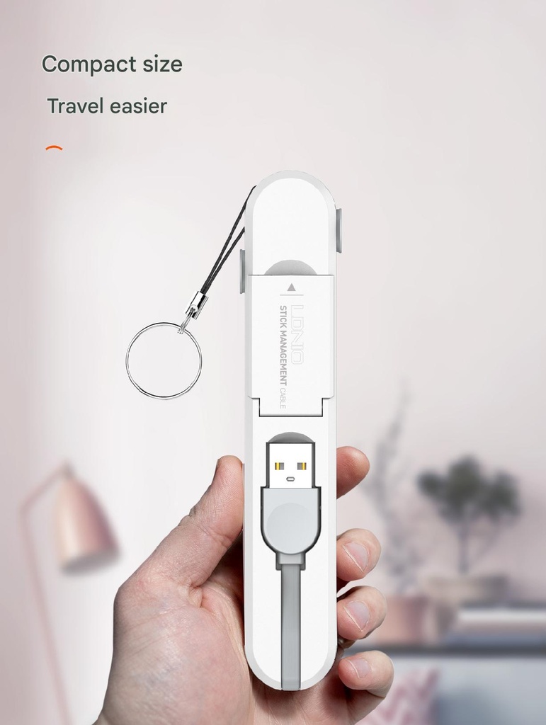 LDNIO 3 in 1 Date Cable For iPhone Type-C Micro 3.8A USB Extension Cable Android Mobile Phone Charger Cable