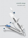 LDNIO 3 in 1 Date Cable For iPhone Type-C Micro 3.8A USB Extension Cable Android Mobile Phone Charger Cable