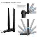 1800Mbps WiFi 6 USB Adapter 5G/2.4GHz USB3.0 Wi-fi Dongle Wireless 802.11ax Network Card High Gain Antenna