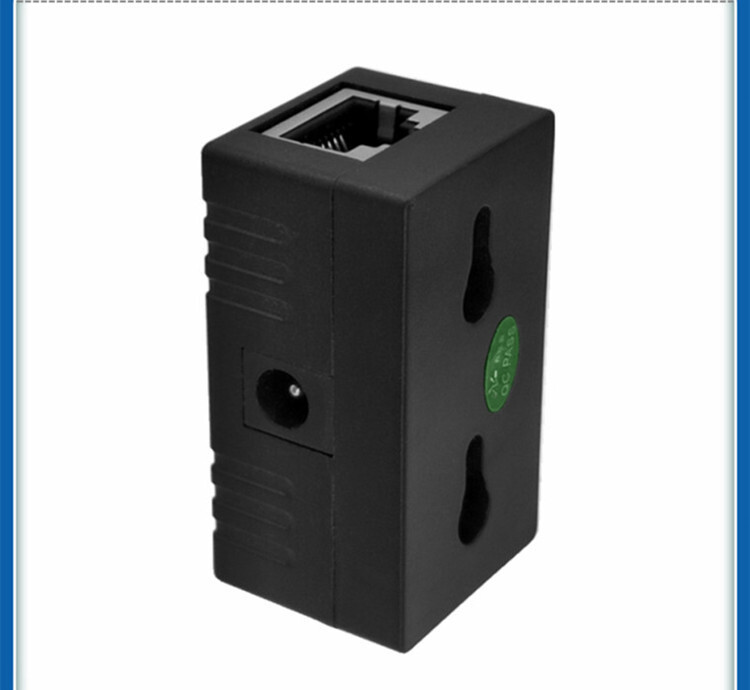 10/100Mbps RJ45 POE Injector Power Splitter POE combine Wall Hanging Adapter power supply module 5-48V