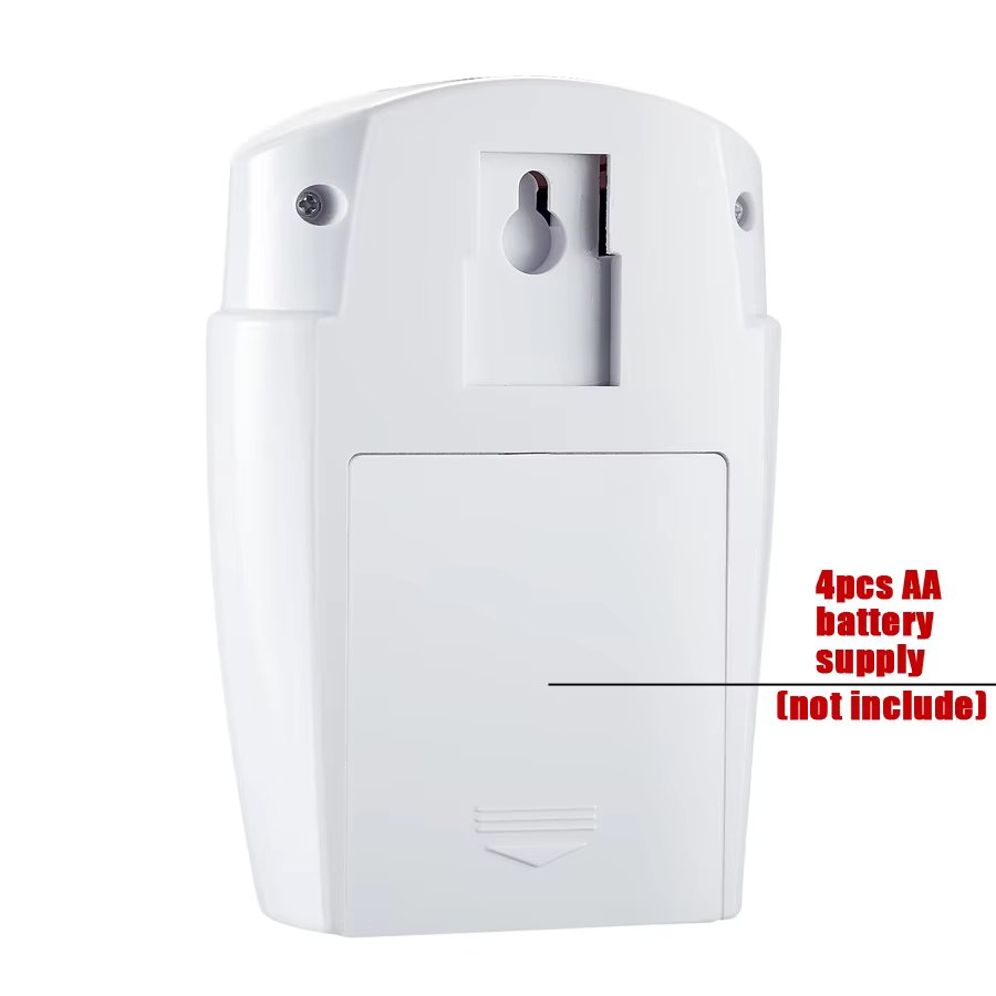 Wireless Motion Sensor Alarm with 2 Remote Controls PIR Motion Sensor Alarm Battery-powered Home Security System