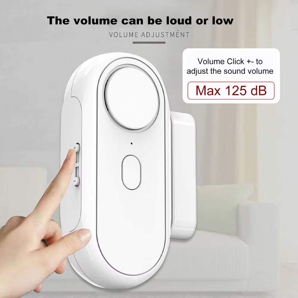 Door And Window Alarms 120Db High-Decibel Magnetic Sensor Burglar Alert Easy Installation Anti Theft Alarm