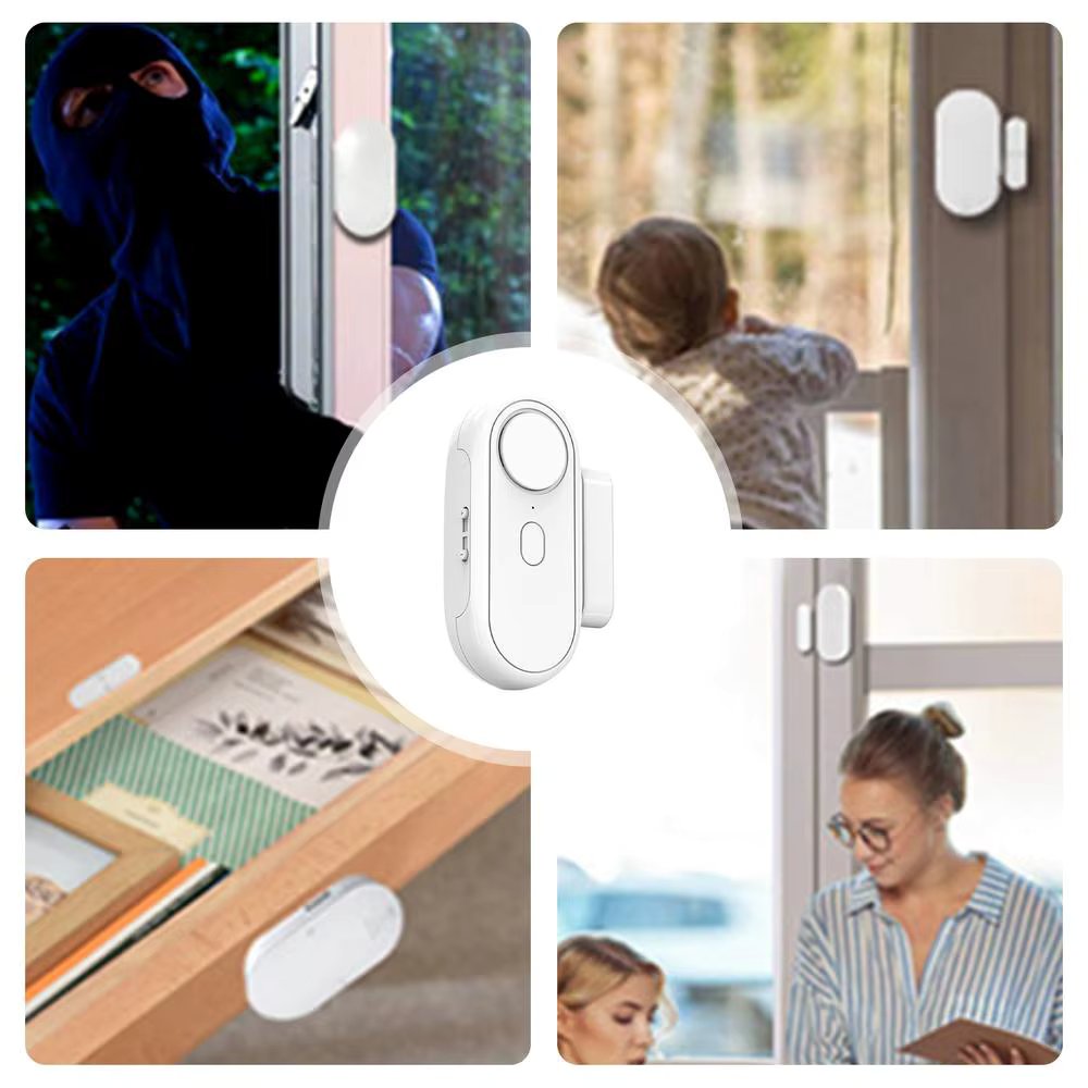 Door And Window Alarms 120Db High-Decibel Magnetic Sensor Burglar Alert Easy Installation Anti Theft Alarm