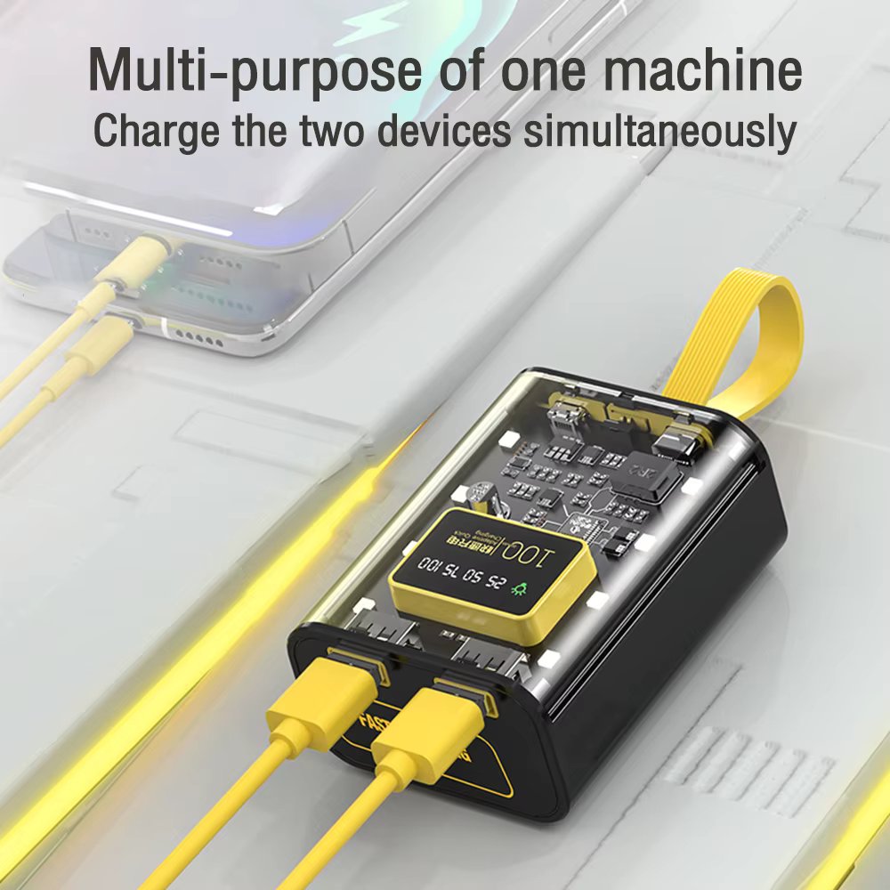 3*18650 Battery Charger Case DIY Power Bank Box Fast Charge 5V 2A Double USB Output Battery Storage Box With LED Night Light