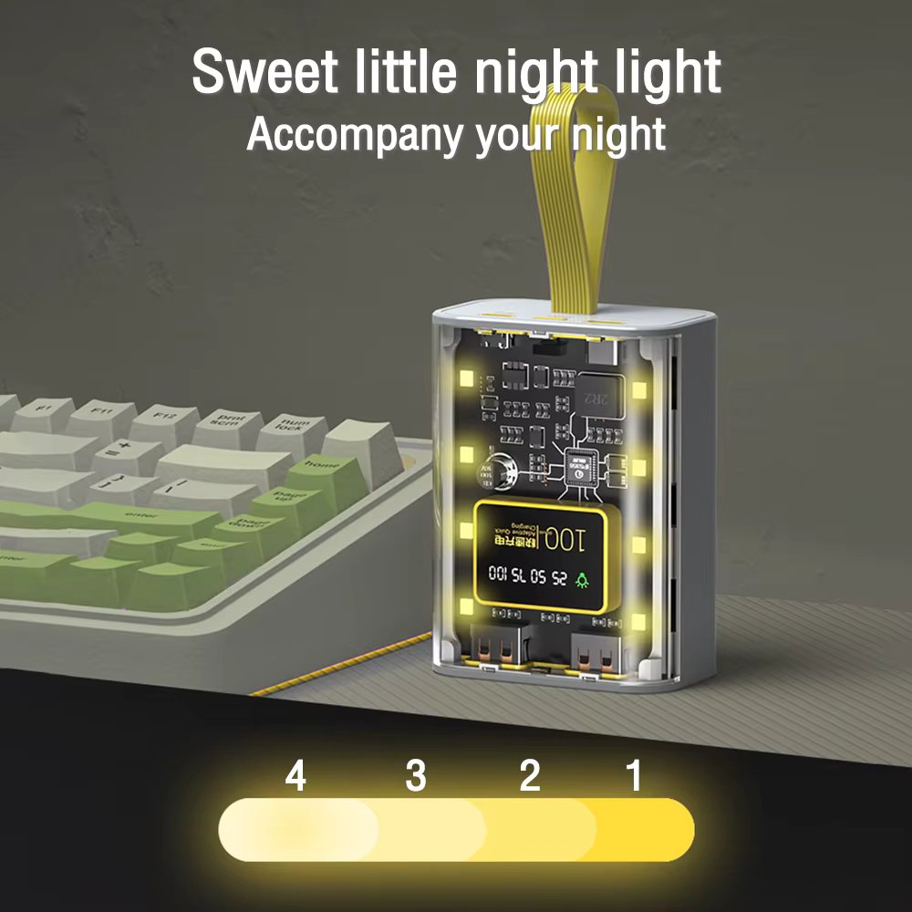 3*18650 Battery Charger Case DIY Power Bank Box Fast Charge 5V 2A Double USB Output Battery Storage Box With LED Night Light