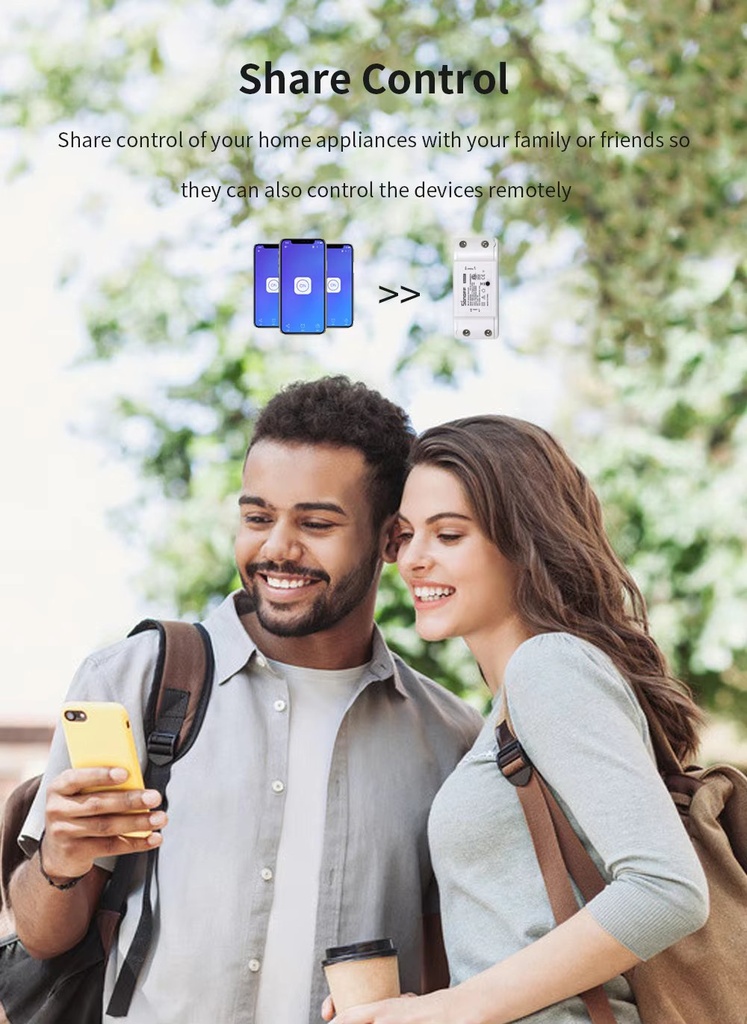 Sonoff BasicR2 Wifi Smart Switch Smart Home Automation Module Wireless Relay DIY Timer Switch Via Ewelink APP Works With Alexa