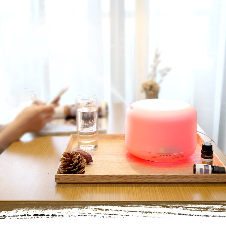 500ml Ultrasonic Humidifier 7 Color LED Lights Electric Aromatherapy Essential Oil Aroma Diffuser With Remote Control