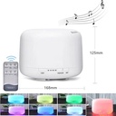 500ml Ultrasonic Humidifier 7 Color LED Lights Electric Aromatherapy Essential Oil Aroma Diffuser With Remote Control