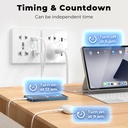 Tuya WiFi Smart Socket Switch PD/QC3.0 Quick Charge USB/Type-C Port Outlet Support Alexa Google Home EU UK US Universal Plug