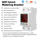 Tuya WiFi 63A Automatic Reclosure Protector Intelligent Current Breaker Overvoltage Undervoltage Overcurrent Leakage Protection