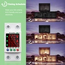 Tuya WiFi 63A Automatic Reclosure Protector Intelligent Current Breaker Overvoltage Undervoltage Overcurrent Leakage Protection