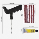 Car Tire Repair Tool Tire Repair Kit Studding Tool Set Auto Bike Tubeless Tire Tyre Puncture Plug Garage Car Accessories